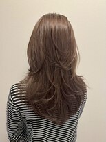 ムード(MOOD,)&nbsp;イメチェン/ピンクベージュ/アンブレラカラー/前髪/銀座駅