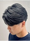 フェザーパーマサーフカール刈り上げセンターパート