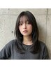 【小顔見せ】前髪・顔回りカット＋透明感フルカラー＋選べるクイックTr￥7300