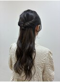 ハーフアップ
