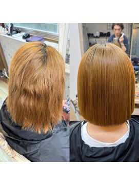カシュカシュ(cache cache) 髪質改善ブリーチ毛矯正美髪ストレート用賀