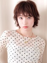 カバーヘア ブリス 戸田公園西口店(COVER HAIR bliss)&nbsp;ミルクブラウンブリーチなしクラゲヘアハッシュウルフ20代30代Z