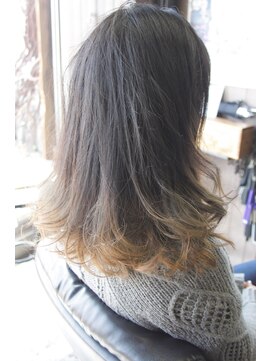 オーバーキャプテンネイキッド(OVER CAPTAIN NAKED) グレイイッシュ＊ローグラデーションカラー