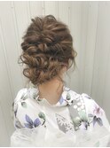 【Wish Hair】浴衣ゆるヘアアップ