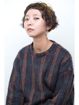アール ヘア(AR hair) ショートバングウェーブボブ