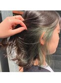 イヤリングーカラー×シアーグリーン