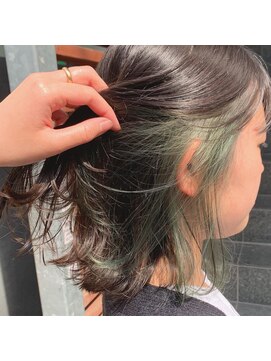 ビヨンドイー(beyond E) イヤリングーカラー×シアーグリーン