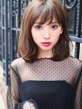 ガレリアエレガンテ 栄店(GALLARIA Elegante) ガレリア栄　大人可愛いミディアムボブ(ピンクブラウン）