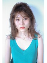 リコ ヘアアンドリラクゼーション 一宮店(LICO HAIR&RELAXATION) ベージュカラー　ラフミディアム