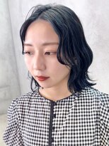 アイティー バイ アルバム 浦和店(IT by ALBUM)&nbsp;韓国風ブルーブラック_ショコラベージュボブルフ_18532