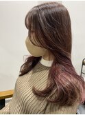 【clomus】オリジナル韓国カット×ピンクベージュ