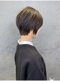 カーキグレージュショートヘア