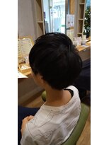 ブロッサム 東中野店 20代30代40代小顔ハンサムショートアッシュブルーブラック