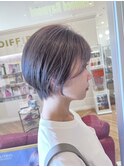 グレージュ×すっきりモテショート