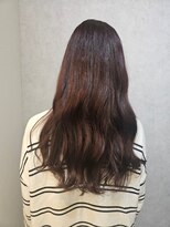 ウィスプ 赤羽店(wisp)&nbsp;うる艶ウェーブパーマ×レッド/ピンク系 レイヤーカット#2