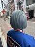 【ダメージ最小！】ケアブリーチリタッチカラー&カット&トリートメント21050