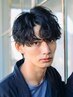 メンズカット+スパイラルパーマ+3stepトリートメント￥14000#仙台#ウルフ#眉毛