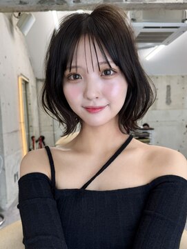 サイン 渋谷(SIGN) 20代ボブレイヤーカットグレージュブリーチ無し