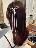 【ハーフツイン仕上げ】カジュアルアレンジやってます！