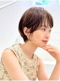 似合わせショート/ミニマルボブ/細めハイライト