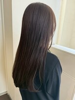 リアン 横須賀中央店(Lien)&nbsp;髪質改善トリートメント アッシュグレー ロング 艶髪 10代20代