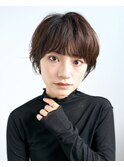 オリーブグレー/レイヤーカット/黒髪/マロンベージュ/原宿