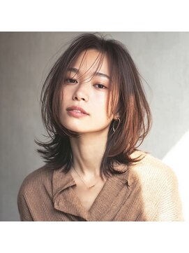 外ハネレイヤーミディアム