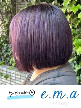 エマヘアデザイン(e.m.a Hair design) パープルカラー