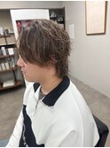 【neuk服部】ニュアンスウルフリバースセンターパートパーマ