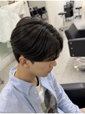 曲がる縮毛矯正センターパート
