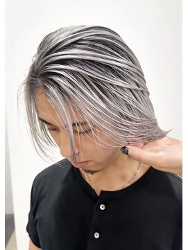 エゴル オム 名古屋栄(ENGOL homme) ホワイトバレイヤージュ/バレイヤージュ