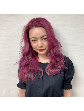 プライズ アイリス 池袋東口店(prize Iris) ビビットピンクパープル/ダブルカラー池袋　ＨＡＲＵＫＡ