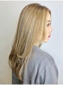 ストレート　ロング　レイヤー