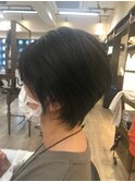 立体感ショートカット