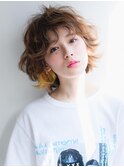 ネオリーブ三茶☆無造作ボブ×イヤリングカラー☆密本桃子