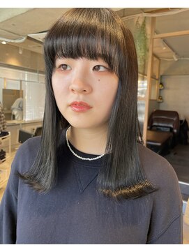 エンシー(ENCI) 黒髪ストレートワイドバング