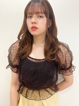 マリアバイアフロート(Maria by AFLOAT) 【山田】ミルクティーベージュ外国人風無造作セミディ