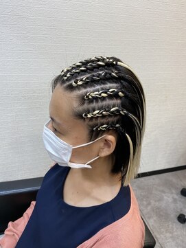 レパード(Leopard) コーンロウハーフ(エクステンション)