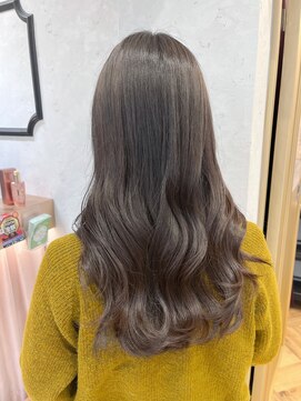 ロンドプランタン 恵比寿(Lond Printemps) 透明感イノアカラーふんわりカールロングショコラアッシュ