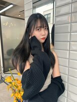 リリー(Lilley)&nbsp;【lilley 稲永麻衣】コリアンブラック+レイヤー+天神韓国ヘア