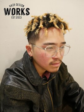 ワークス ヘアデザイン(WORKS HAIR DESIGN) 針金パーマ　アフロ　スプリングドレッドスタイル