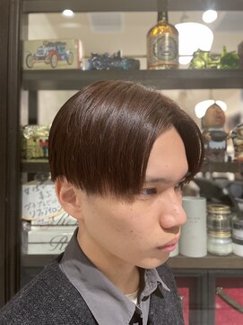 ヒロギンザ 大阪本店(HIRO GINZA) ナチュラルマッシュ×ダークブラウン