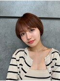 髪質改善＊前髪あり秋色ショート＊美髪【Zina高田馬場】