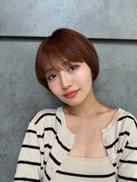 ジーナ 高田馬場(Zina)&nbsp;髪質改善＊前髪あり秋色ショート＊美髪【Zina高田馬場】