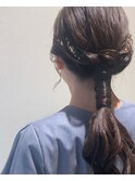 お呼ばれヘアセット