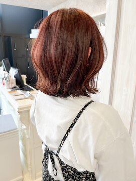 キャアリー(Caary) 福山人気ブリーチなしピンクベージュ外ハネくびれミディ20代30代