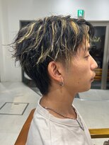 ネイロ 北千住(NeiRo)&nbsp;メンズマッシュツーブロ刈り上げ波巻きツイストスパイラルパーマ