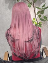 ロウル 渋谷(LOWRL)&nbsp;ピンクヘア/裾カラー