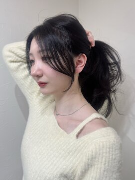 クレム 博多駅店(ChLem) 顔まわりレイヤー 艶カラー 暗髪 韓国風 髪質改善 福岡美容室