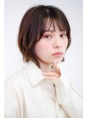 大人ボブ シースルーバング